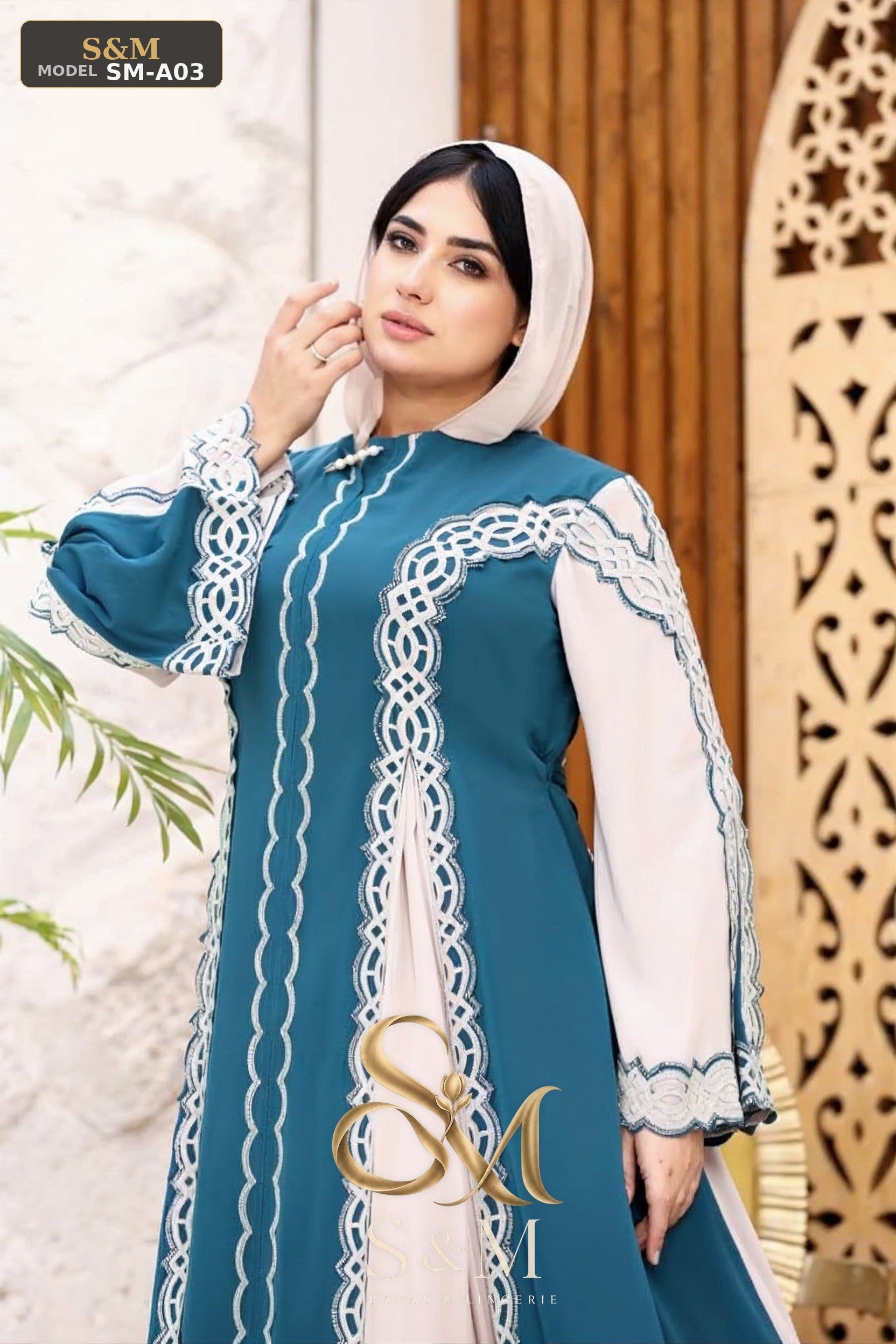 عباية فرنسي مطرّزة - بترولي
