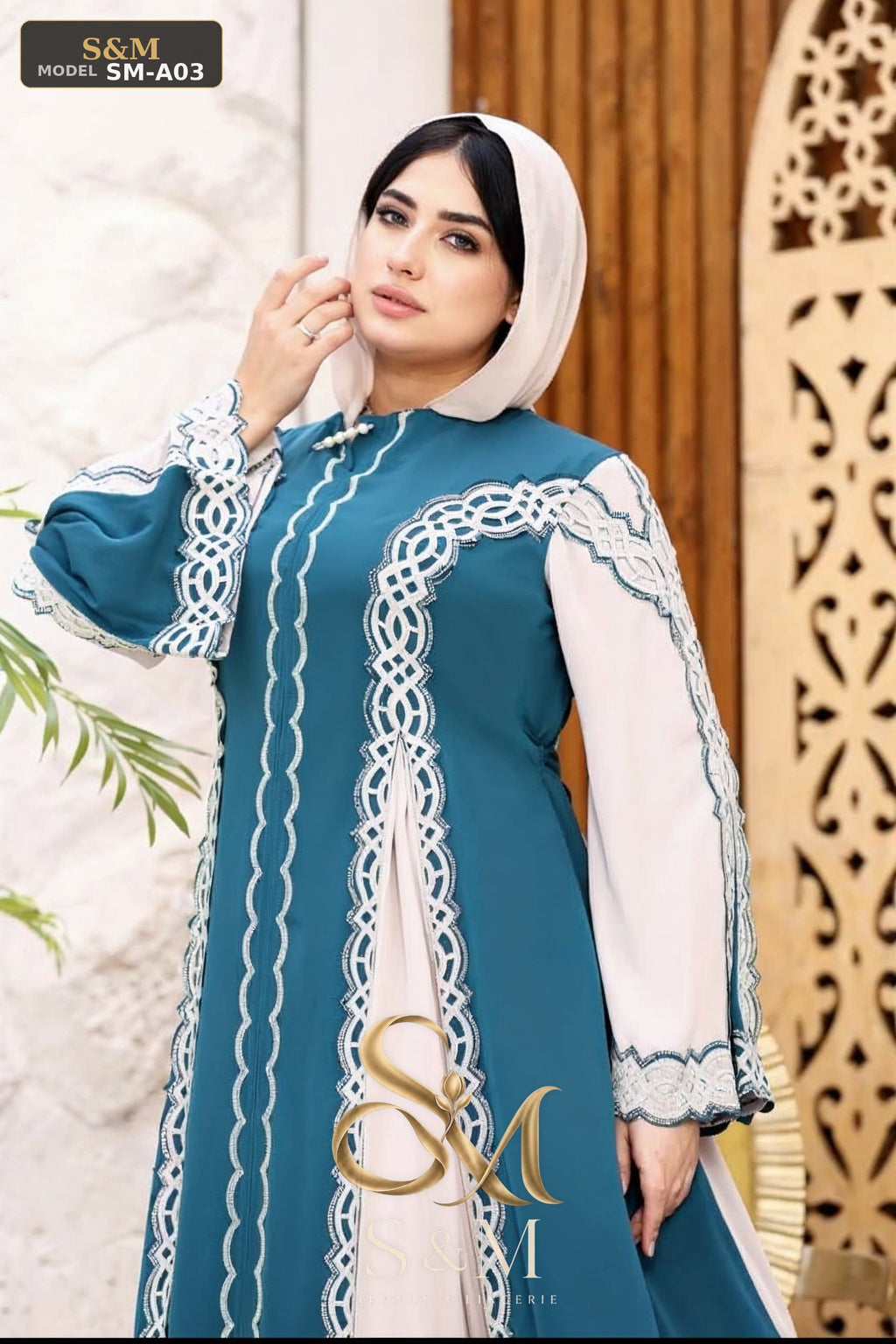 عباية فرنسي مطرّزة - بترولي