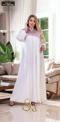 عباية كلوش مطرّزة - Raheeba